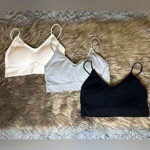 Ribbed Seamless Bralette Bundle (Neutrals)